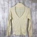 NAADAM Cream Ribbed Open Back Turtleneck Sweater Sz xSmall minimalist preppy