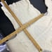 NAADAM Cream Ribbed Open Back Turtleneck Sweater Sz xSmall minimalist preppy
