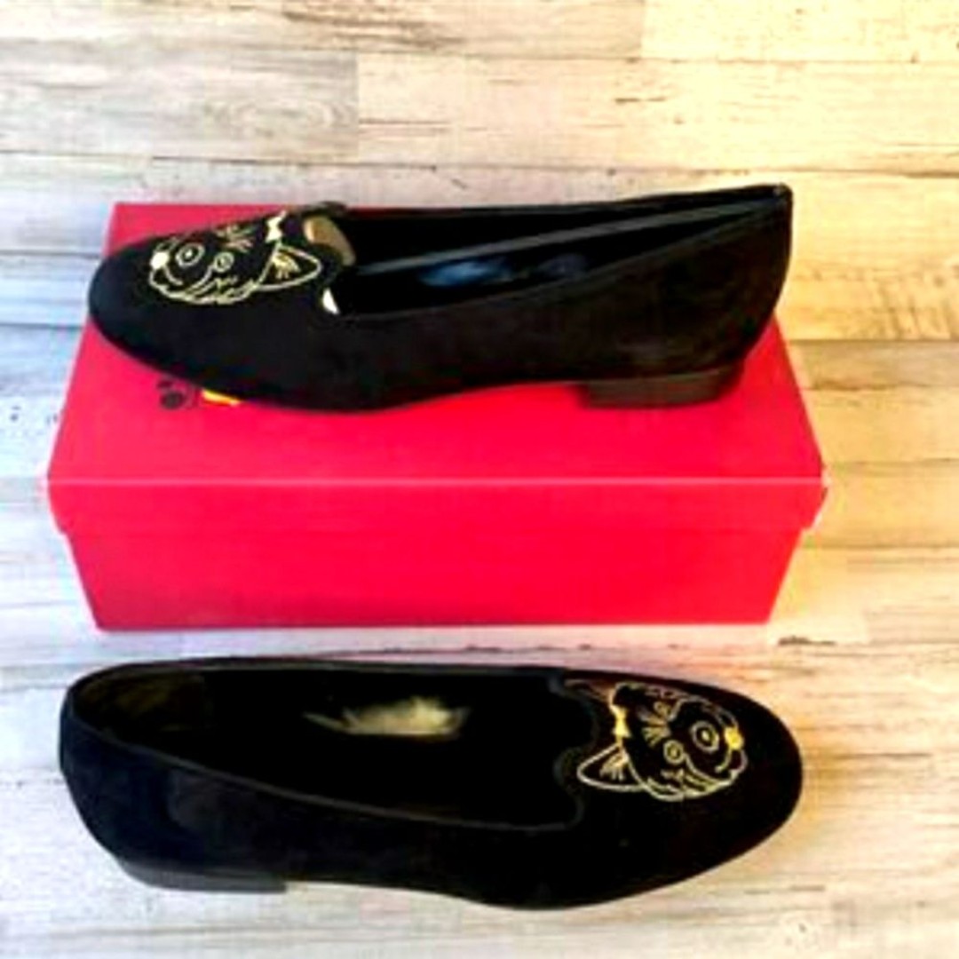 Vaneli Designer Italy Dog Pup Suede‎ Loafers Flats Sz 11
