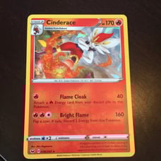 Cinderace Sword & Shield Card MISPRINT