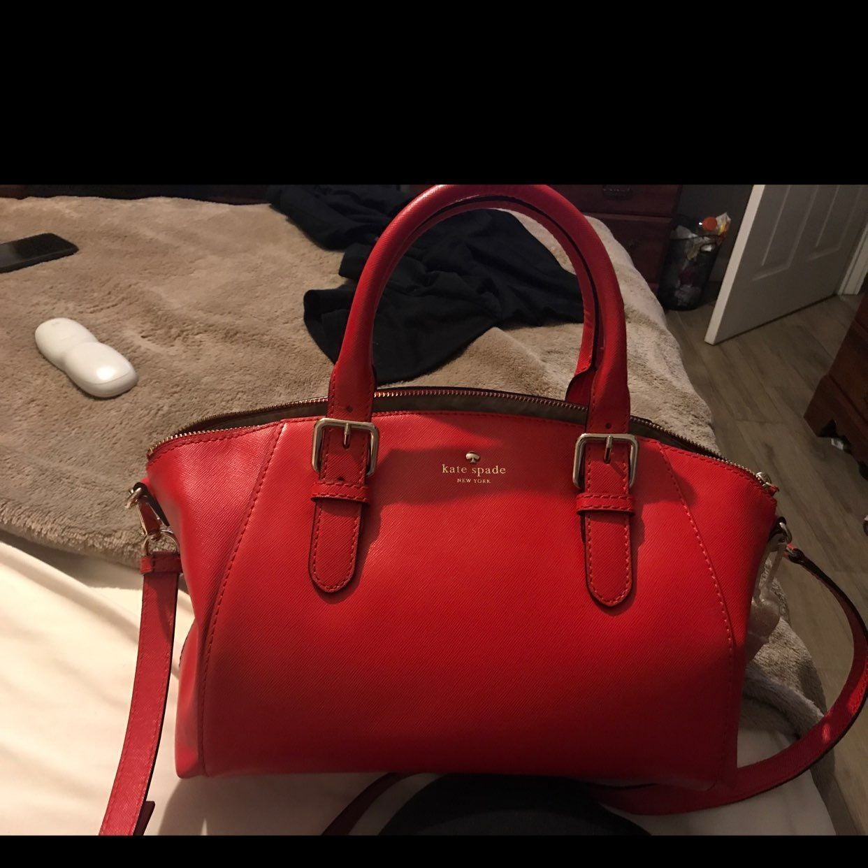 Kate Spade Red Satchel Purse/ will include the wallet