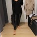 Mango faux leather look pants XS black 49.99