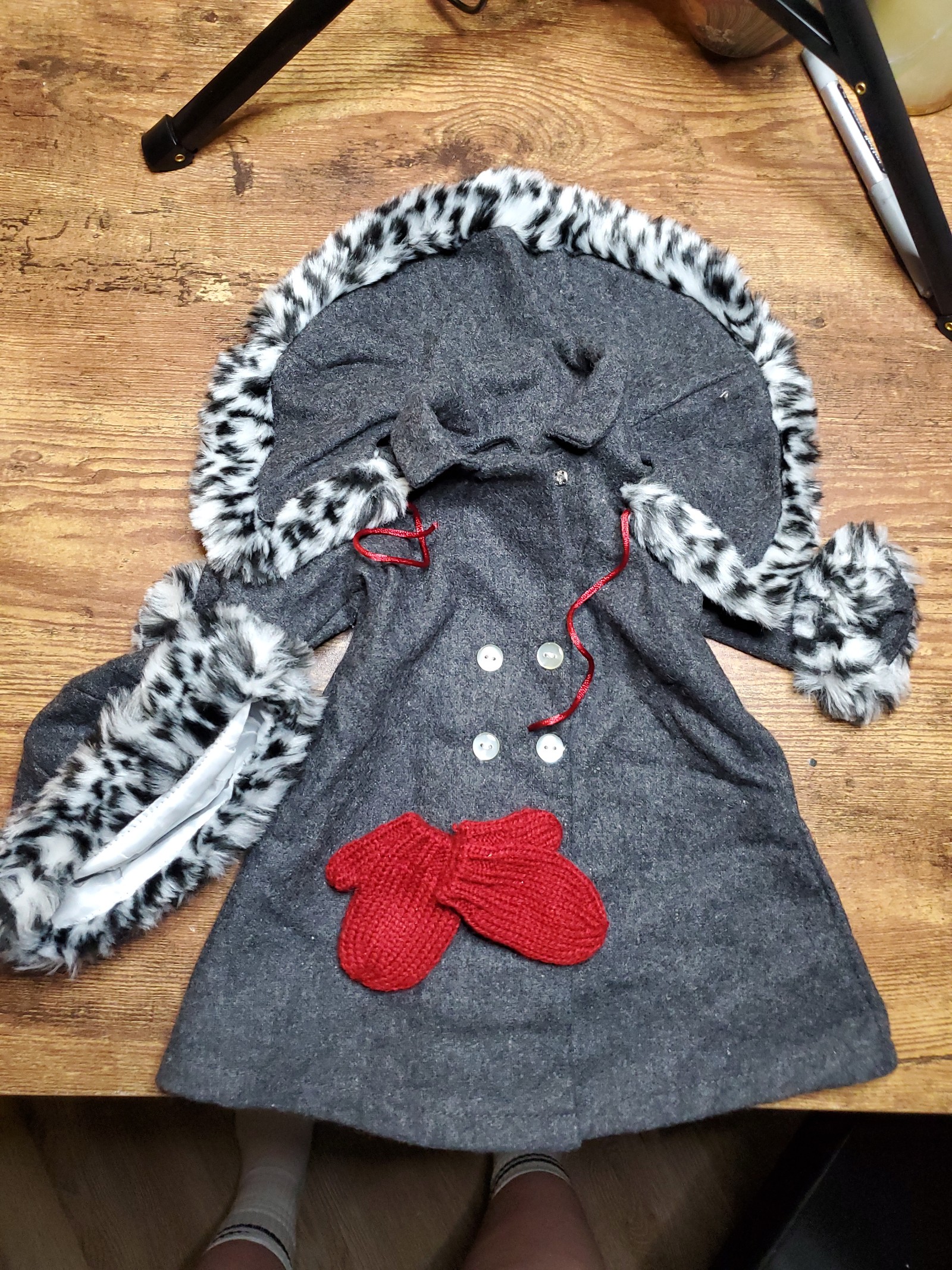 American girl nellie winter holiday coat jacket hat gloves