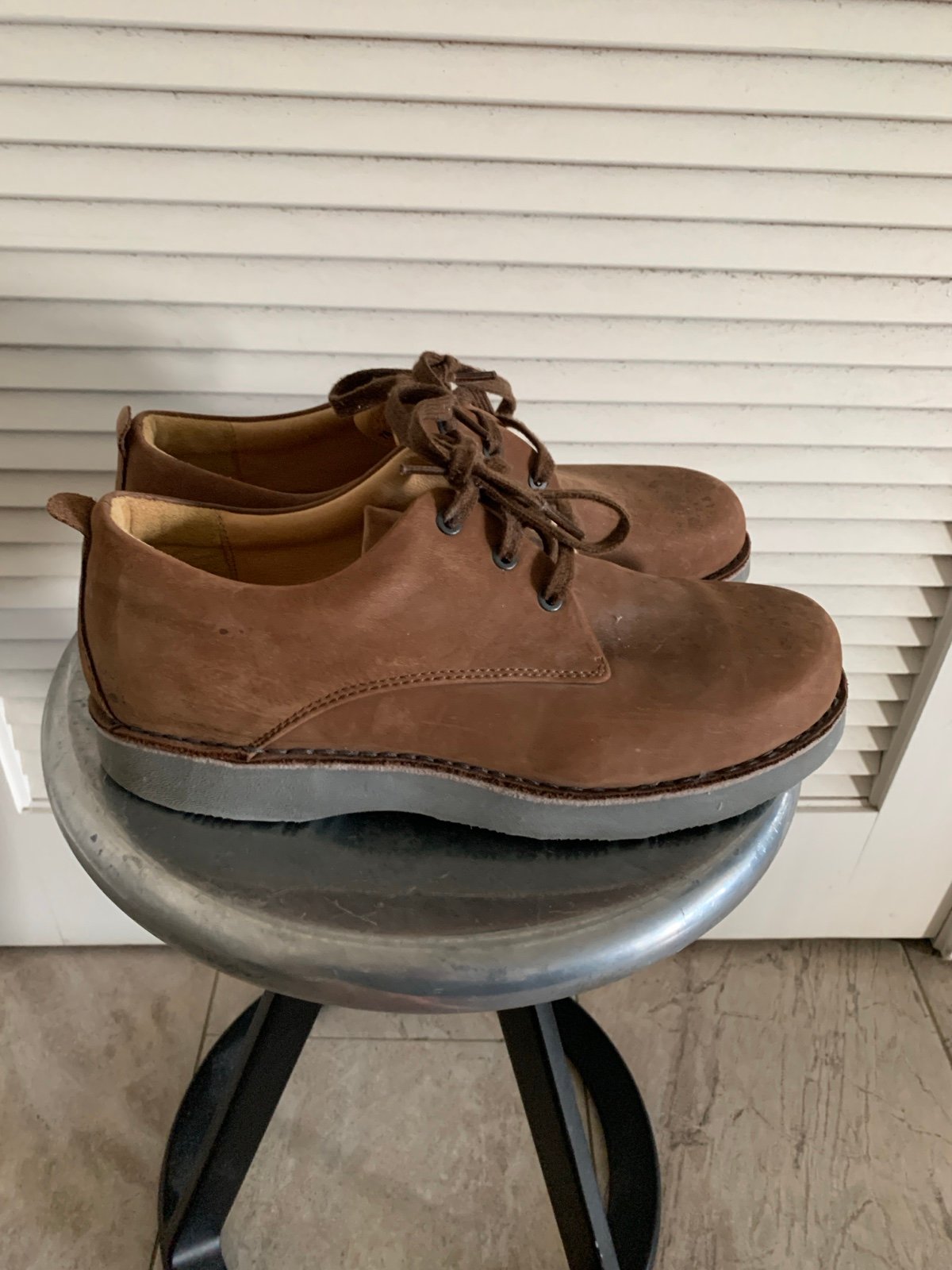 Samuel Hubbard Free Plain Toe Derby - Brown Nubuck Leather - Size 10M