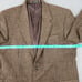 Calvin American Jacket Mens Size L46 Lambswool Cashmere Woolmark Brown Blazer