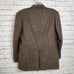 Calvin American Jacket Mens Size L46 Lambswool Cashmere Woolmark Brown Blazer