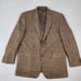 Calvin American Jacket Mens Size L46 Lambswool Cashmere Woolmark Brown Blazer