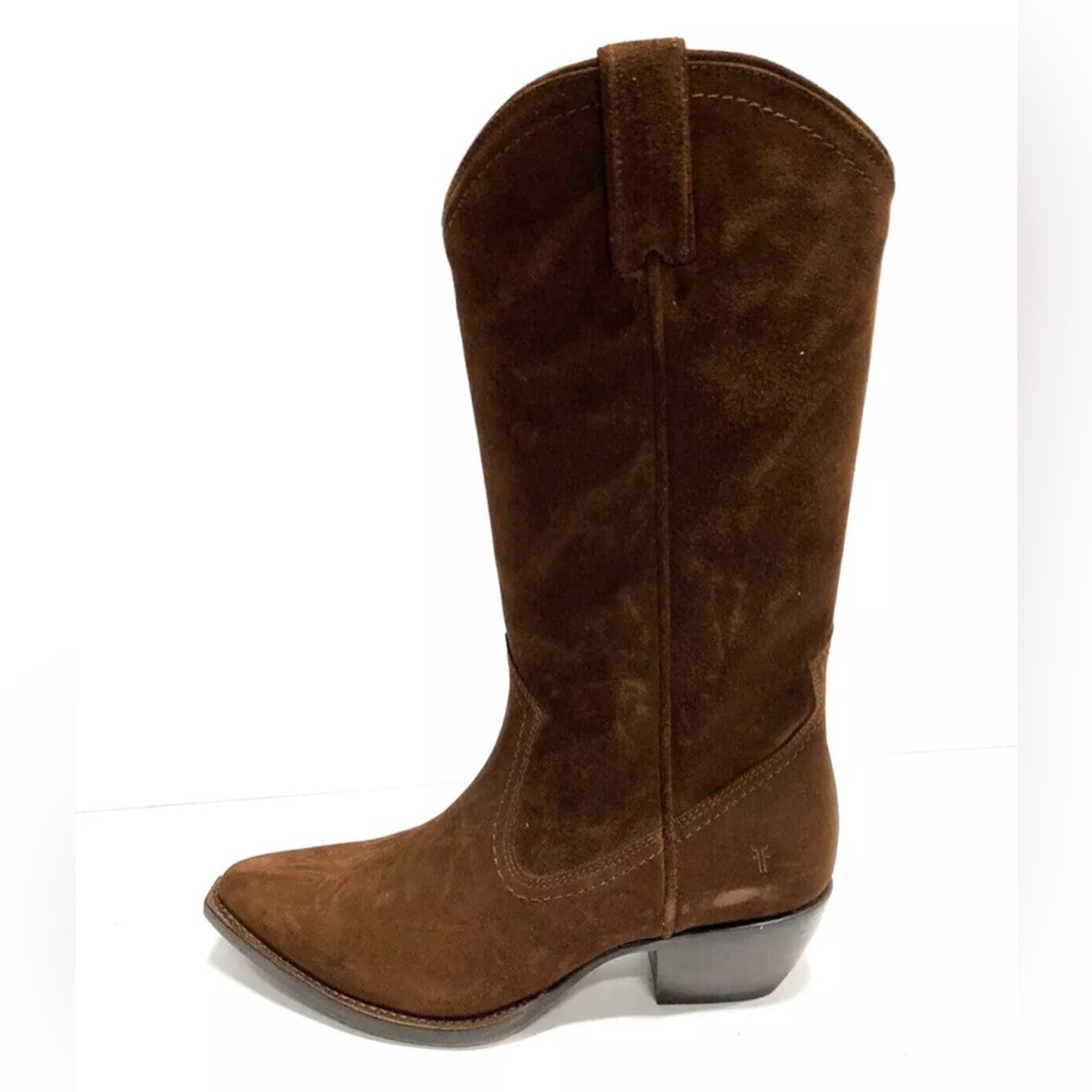 Frye Womens Sacha Tall Western Boot Brown Size 7.5 M
