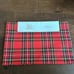 Sleigh Hill Set Of 4 Christmas Tartan Plaid Placemats New
