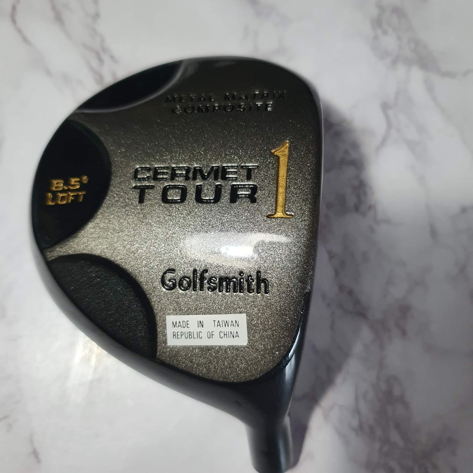 GOLFSMITH CERMET TOUR 1 METAL MATRIX COMPOSITE RH DRIVER 8.5°