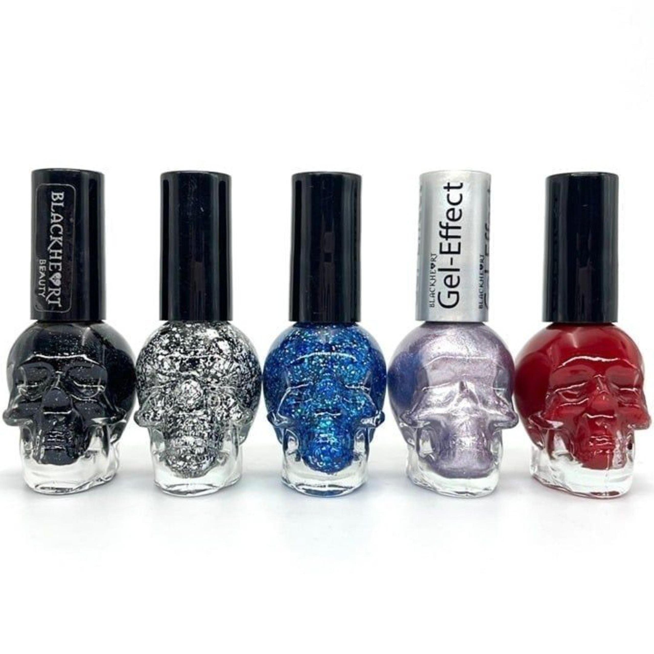 5 New Nail Polishes Bundle - Blackheart