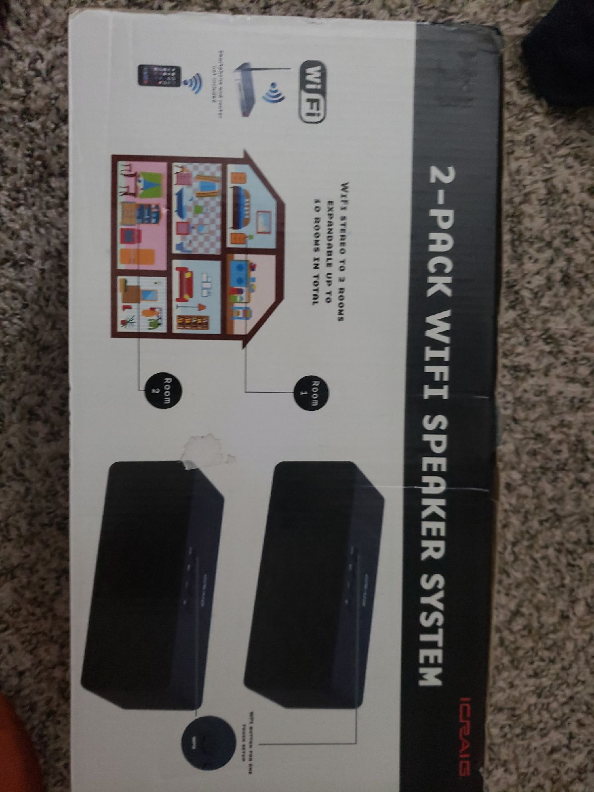 NEW 2 pack wifi SPEAKER SYSTEM
