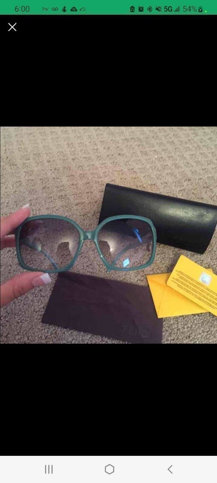Teal Green Fendi Sunglasses