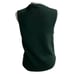 Vintage Capacity Green Floral Embroidered Cable Knit Sweater Vest Women's Size P