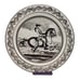Mottahedeh Italian Horse Plate Decorative Porcelain Rider Black White Collector