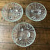 Anchor Hocking CleaAnchor Hocking Clear Hobnail Swirl Footed Candy Dish Set of 3