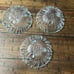 Anchor Hocking CleaAnchor Hocking Clear Hobnail Swirl Footed Candy Dish Set of 3