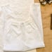Vintage Rare 90s Nike Sheer White Ankle Zip Running Track pants Size Womens S