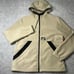Puma Men's M Full Zip Jacket Hooded Polar Fleece w/ Woven Oak Branch Tan