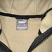 Puma Men's M Full Zip Jacket Hooded Polar Fleece w/ Woven Oak Branch Tan