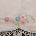 Vintage dresser scarf or mental scarf hand embroidered on linenRARE HTF
