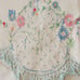 Vintage dresser scarf or mental scarf hand embroidered on linenRARE HTF