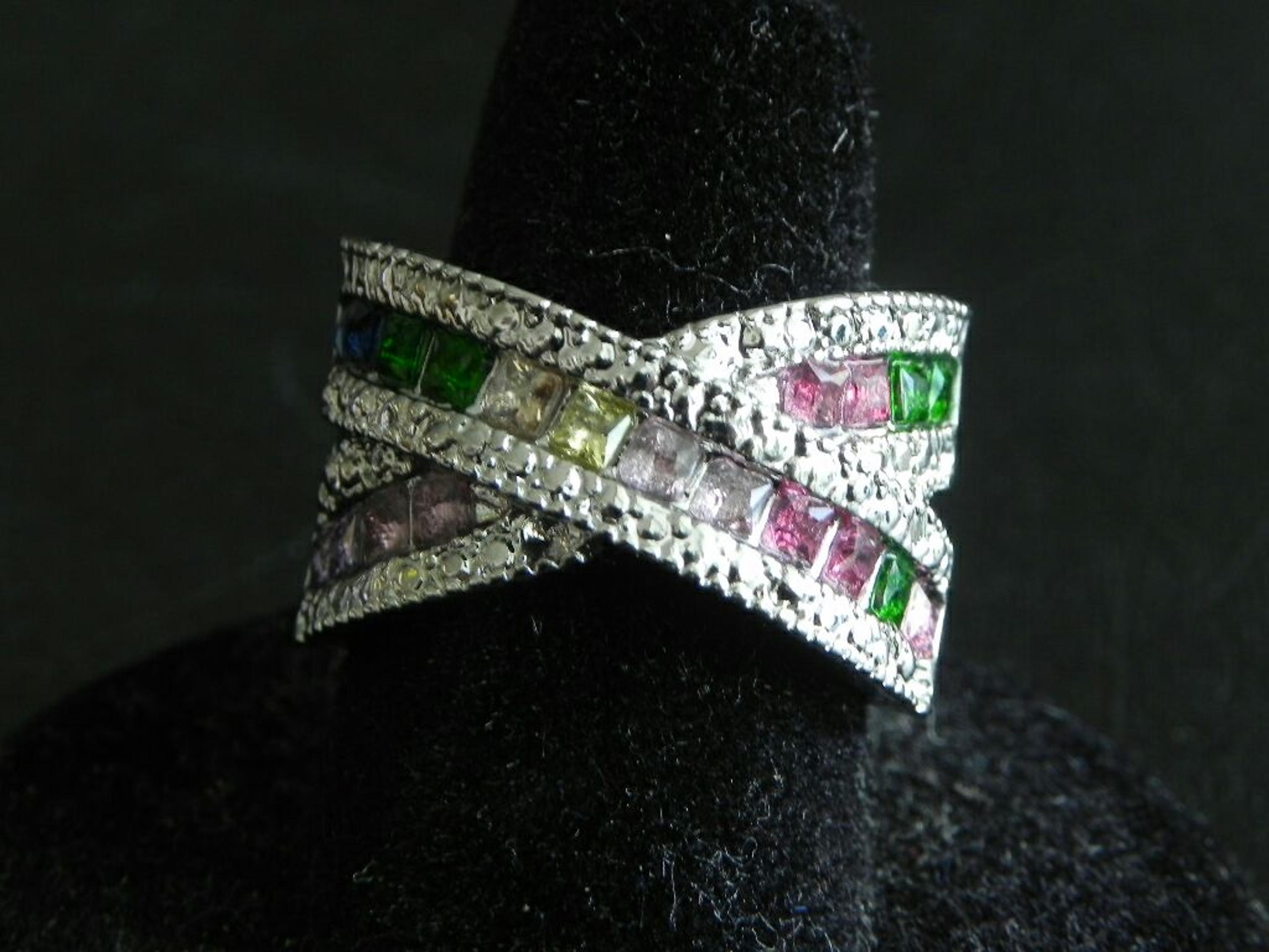 "Lure" Multicolor CZ Ring