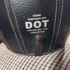 Dot motorcycle helmet