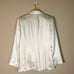 A.L.C. | Bishop II White Satin Oversized Blazer Jacket Size: 6