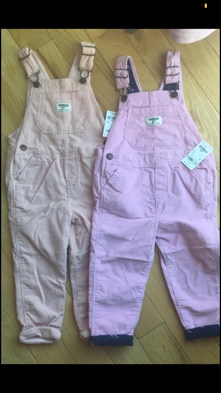 2 pack size 3T overalls