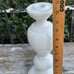 Williams Sonoma tall white ceramic pillar candle holder tabletop decor