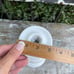 Williams Sonoma tall white ceramic pillar candle holder tabletop decor