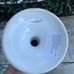 Williams Sonoma tall white ceramic pillar candle holder tabletop decor