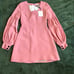 NWT XS Alexis Ellena ash pink dress long sleeve all season dress - stunning dres