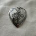 James Avery Embroidery Heart with Flowers Pendant