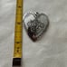 James Avery Embroidery Heart with Flowers Pendant