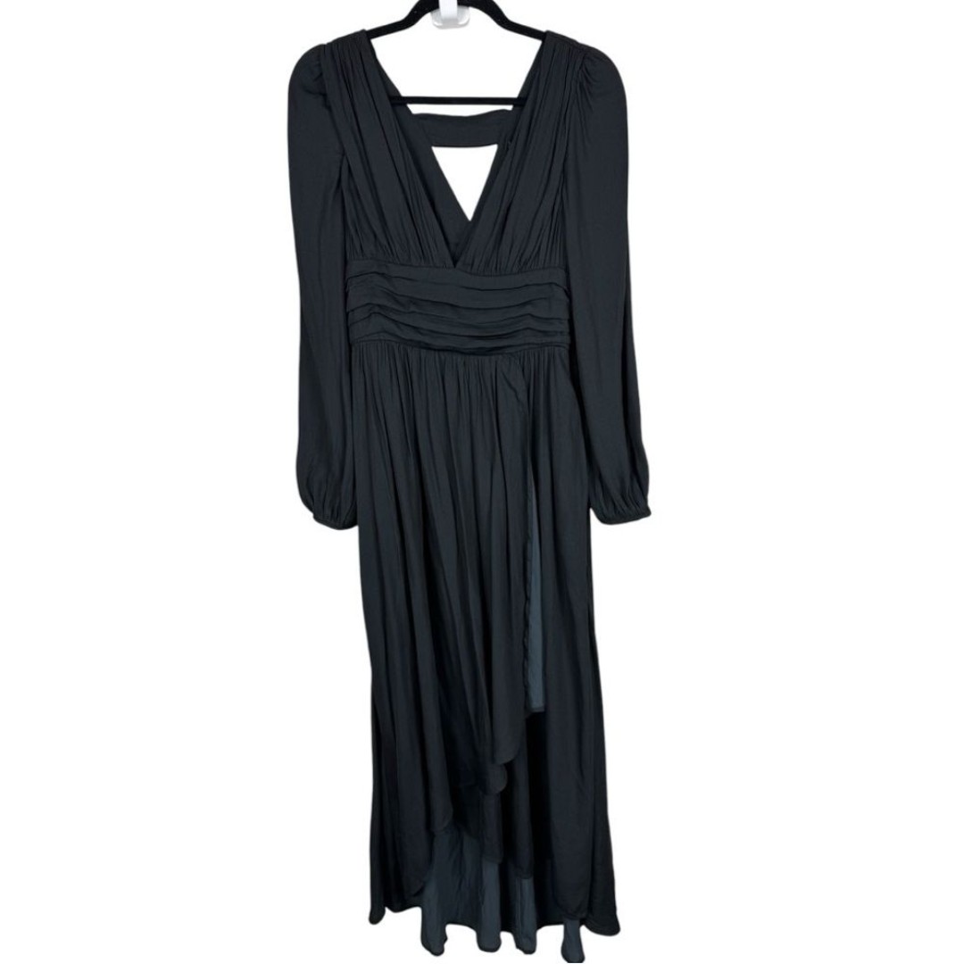 Anthropologie Gwendolyn midi Dress in Black sz 4