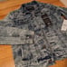 BRAND NEW Reason premium acid wash denim jacket sz S