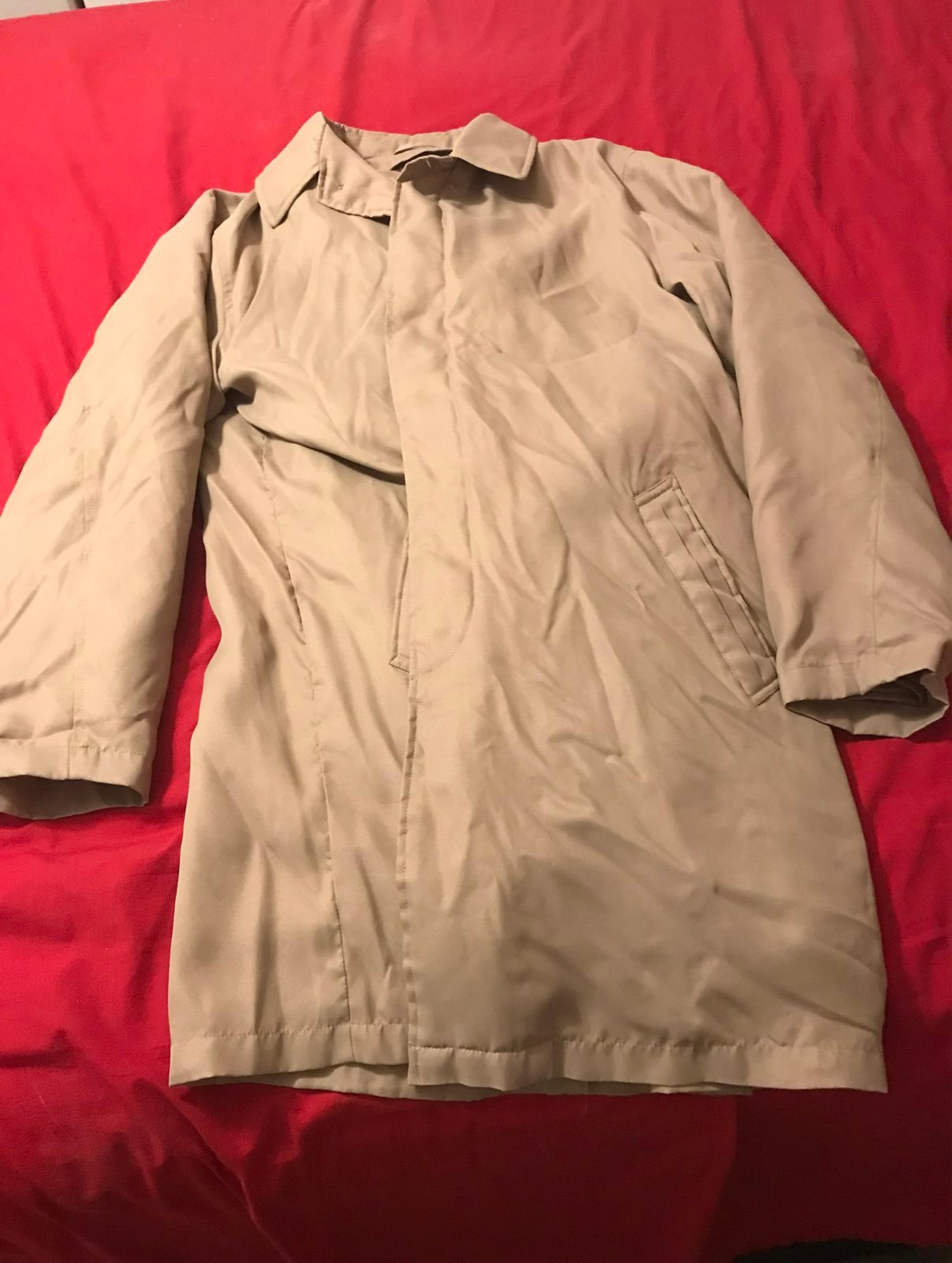 Haband mens car coat....zip in out lining