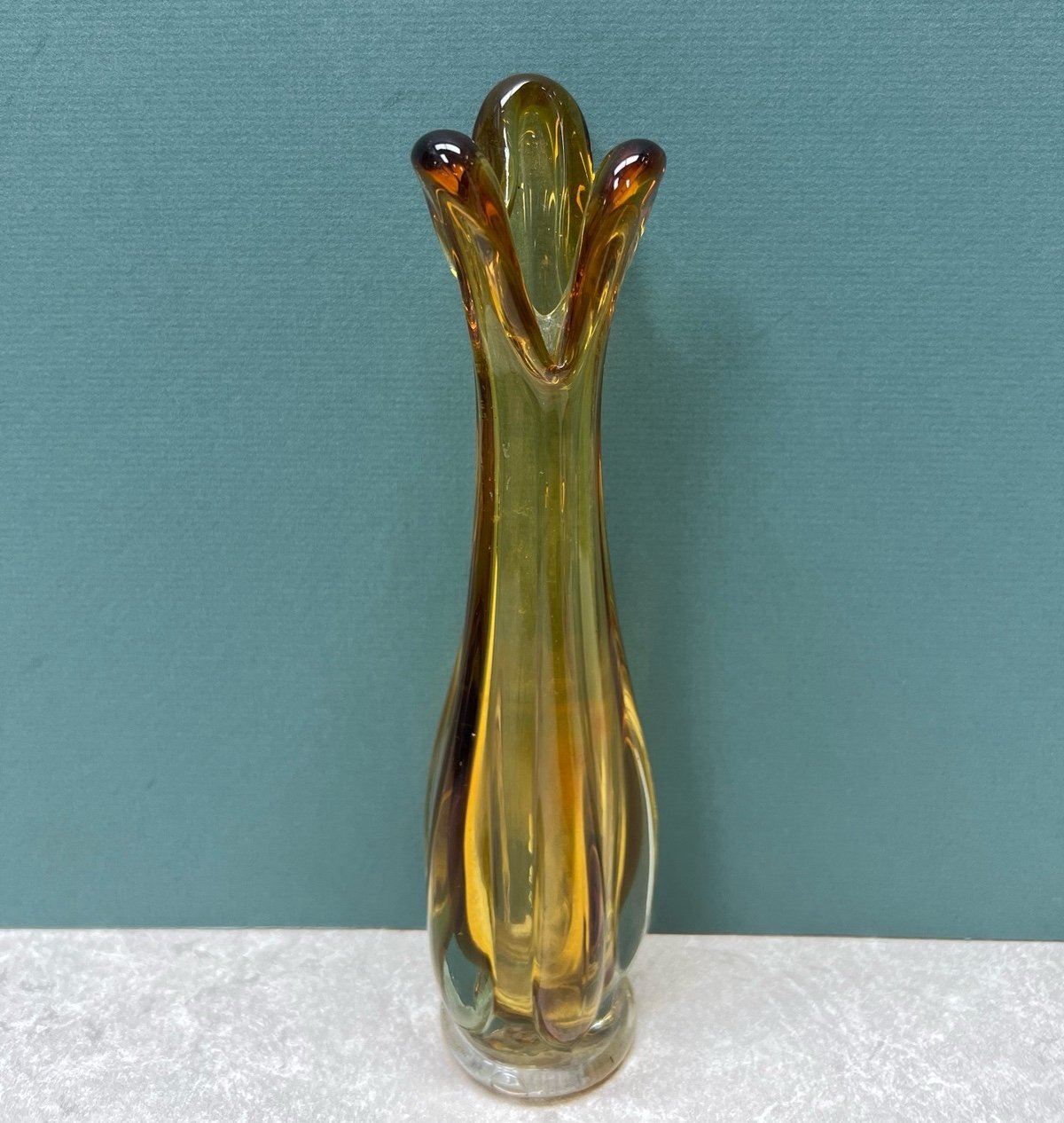 Small Swung Viking Glass Vase