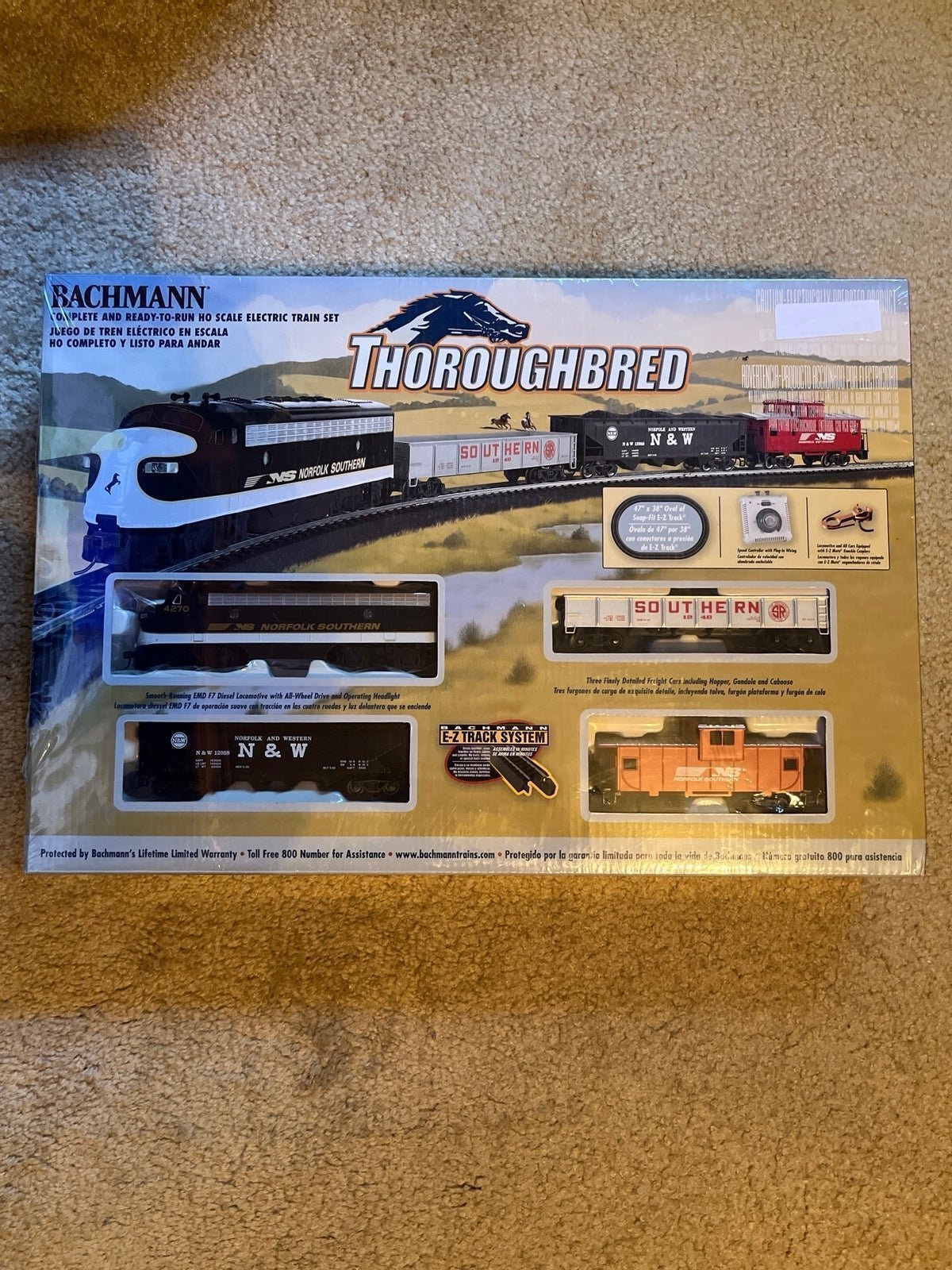 Bachmann Thoroghbred HO Norfolk Southern Train Set