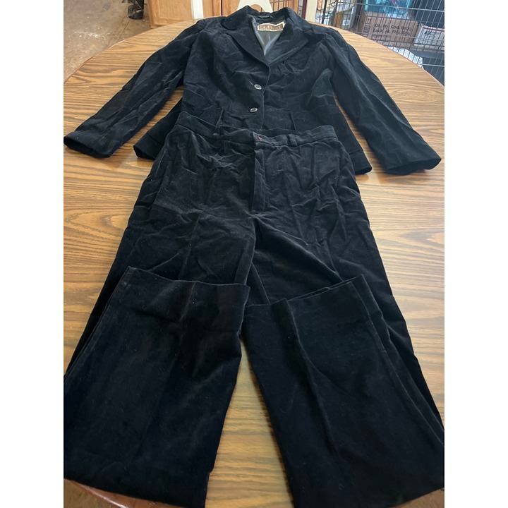 S. B. II by Bitterman vintage black suit jacket and pants size 9/10