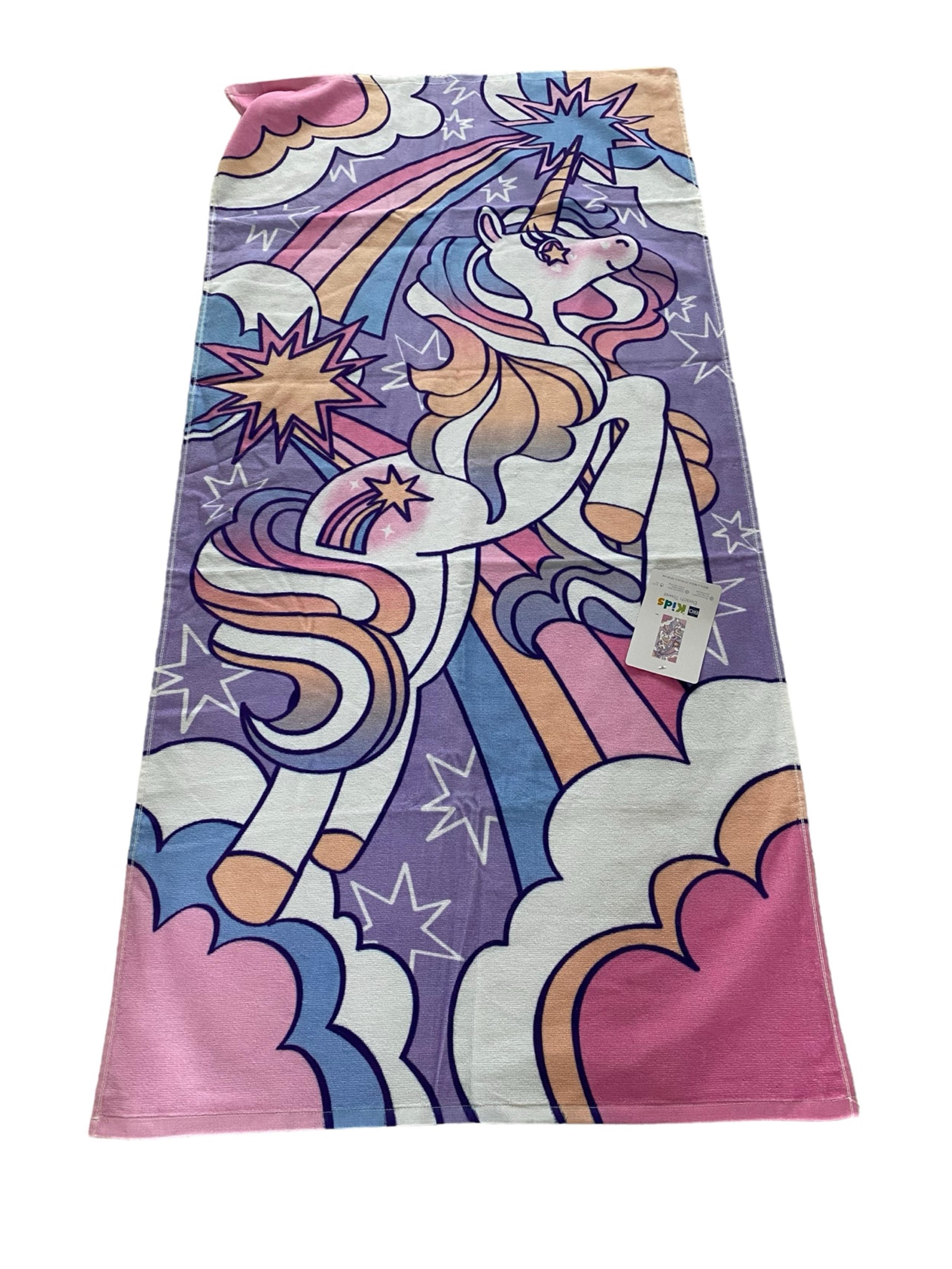 THE BIG ONE Kids Unicorn Beach Towel