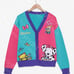 Sanrio Spottie Dottie Color Block Women's Cardigan Xs nwt
