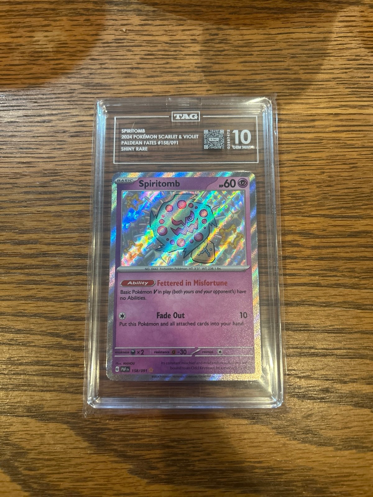 TAG 10 Shiny Spiritomb Paldean Fates