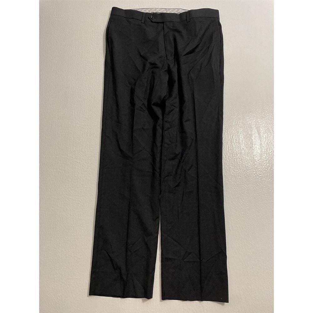 Brooks Brothers 36 x 32 BrooksFlex Madison Fit Gray Reda Flexo Wool Dress Pants