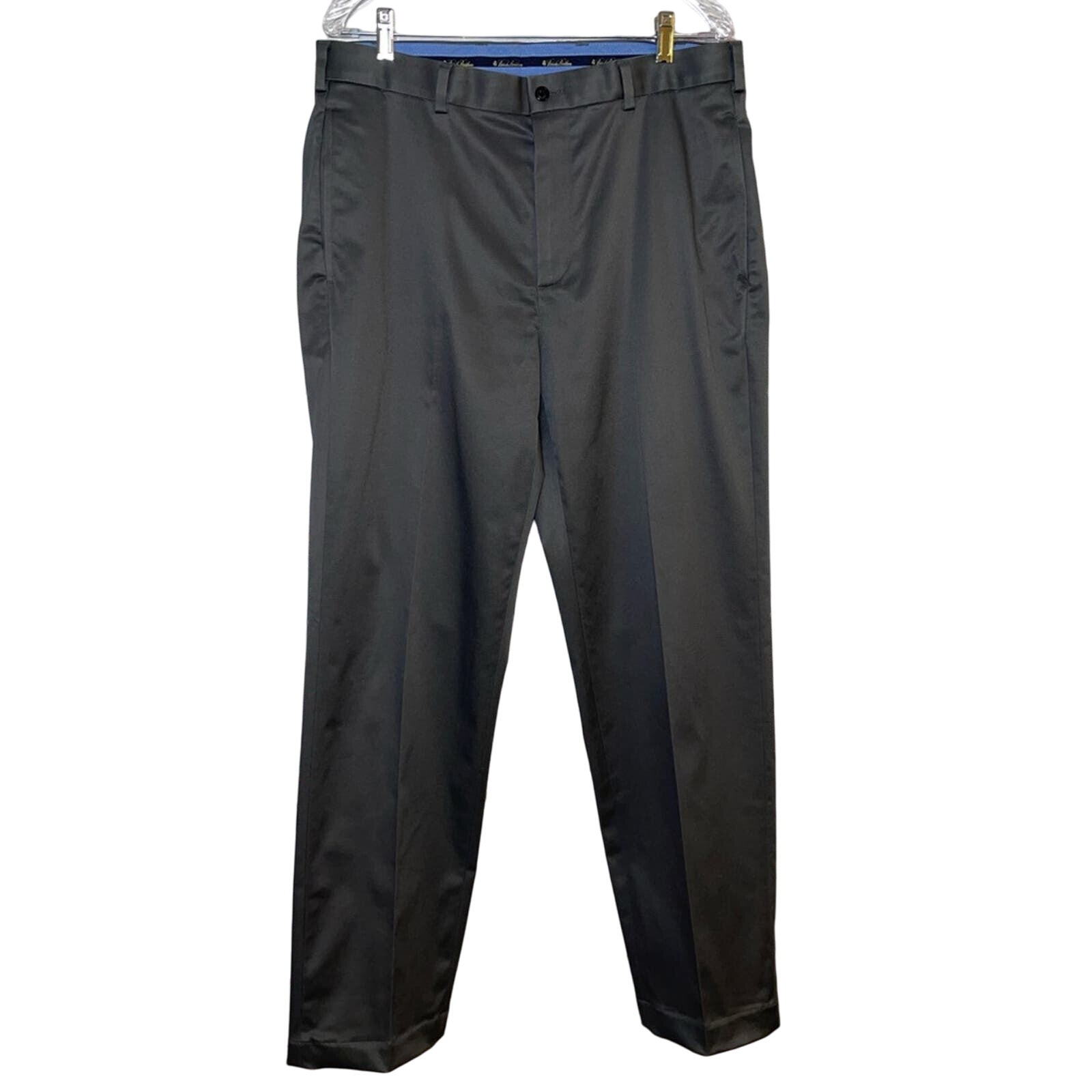 ANCELLM CUT STRIPE EASY SLACKS