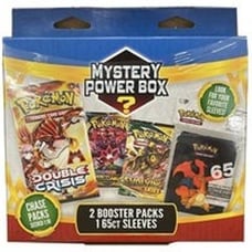 Pokémon Mystery Power Box - 2 Booster Packs 65 Ct Sleeves Chase Packs 1:10 NEW!!