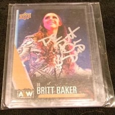 AEW Dr. Britt Baker Auto Signed