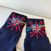 NEW & GABBANA Gloves Wool Blue #DGLovesLondon Embroidered Mitten RRP 400